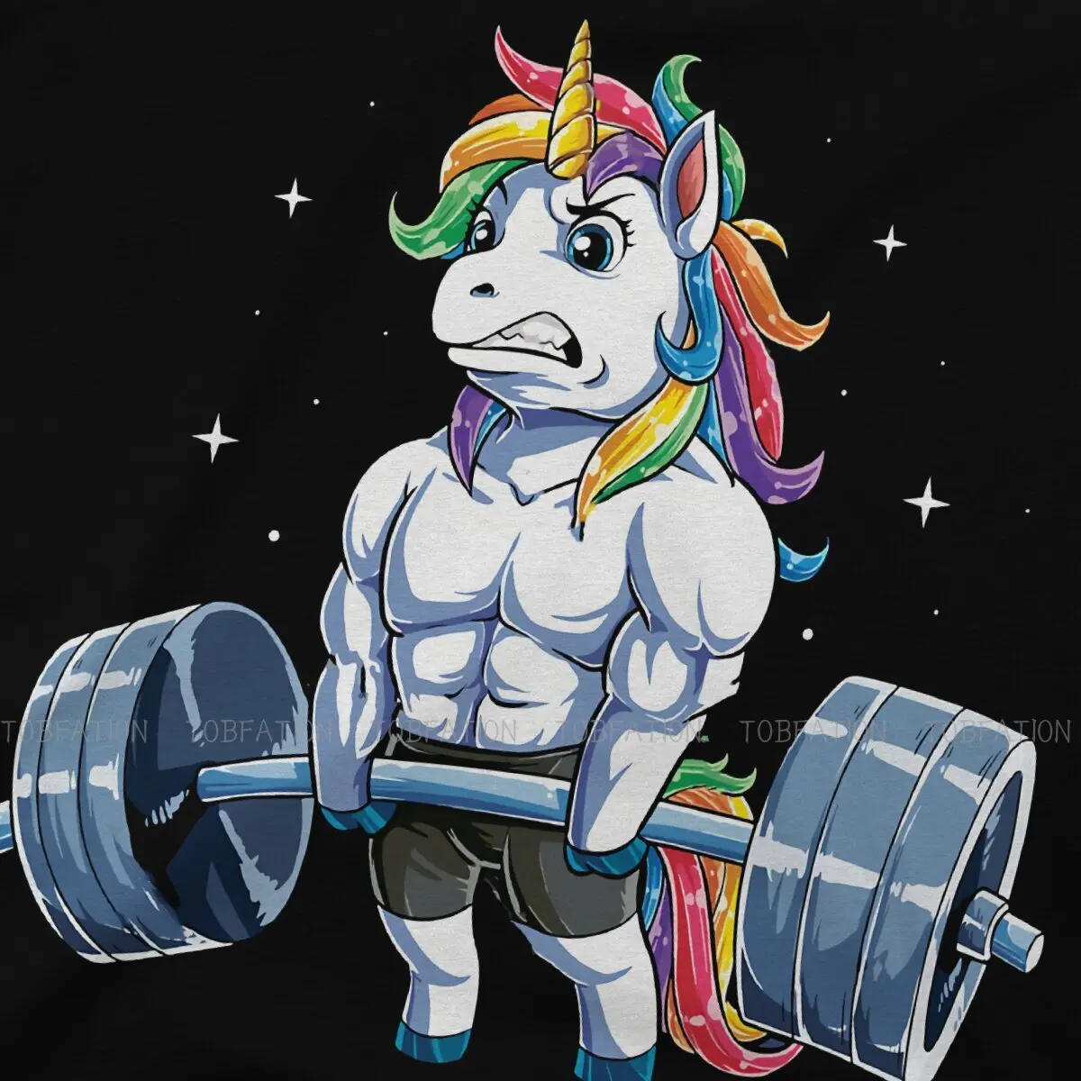 Unicorn Weightlifting Special TShirt Bodybuilding Pumping GYM Muscle Training Crossfit Creative T Shirt Stuff Hot Sale