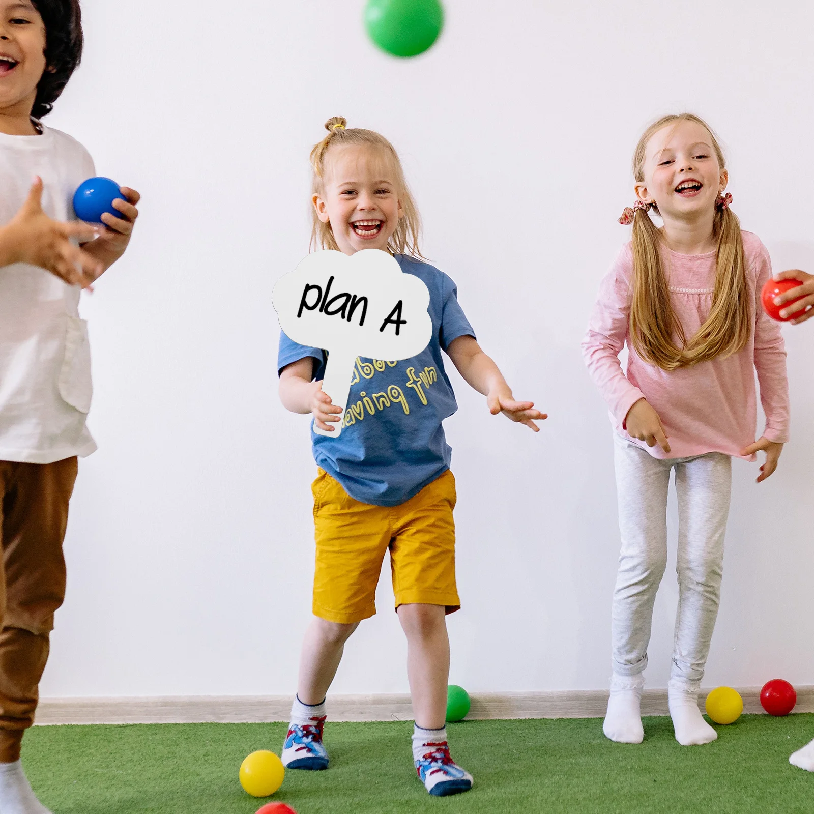 

Double Sided Whiteboard Small Dry Erase Reusable Kids Classroom Students Answer Paddle Boards With Lines Portable