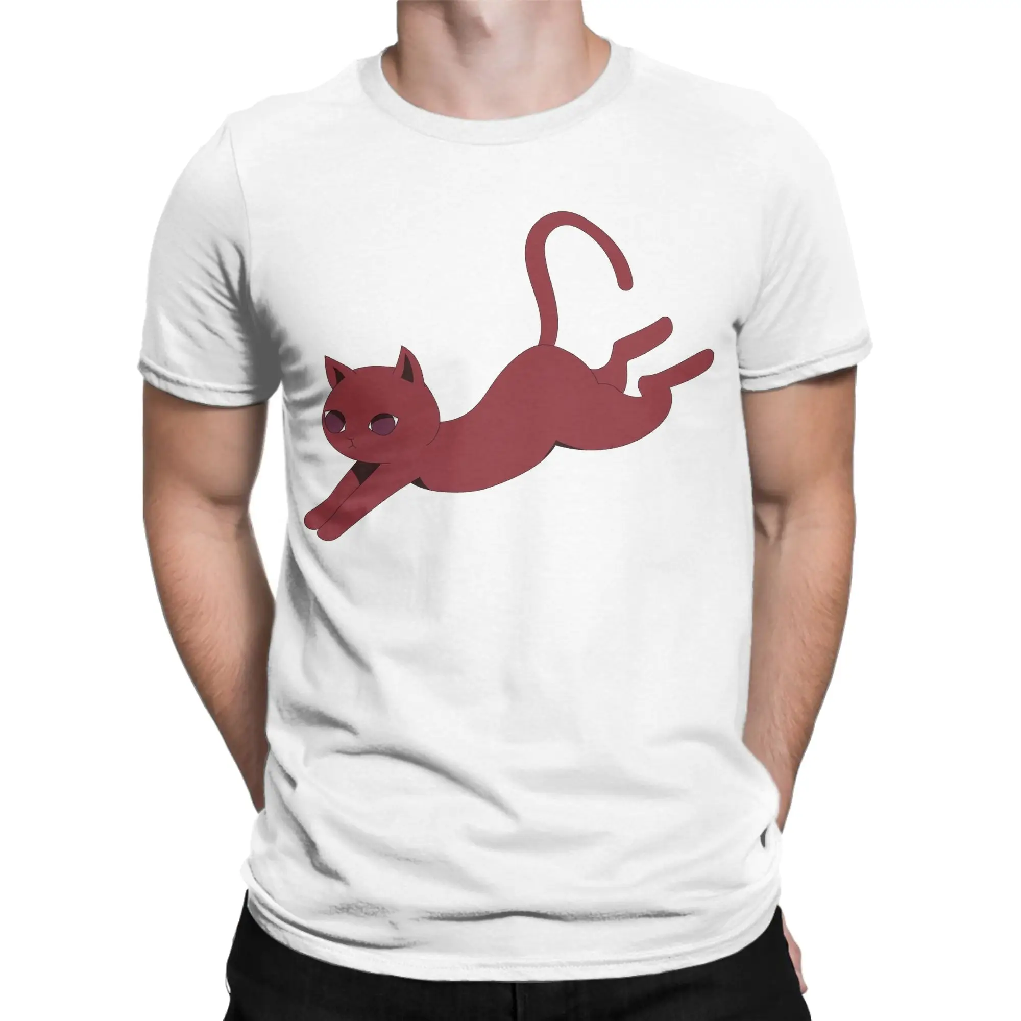 Rouge Black Anime Clover T-Shirt Summer  Y2K Basic T Shirts Cotton Novelty Tshirt For Man Print Clothes