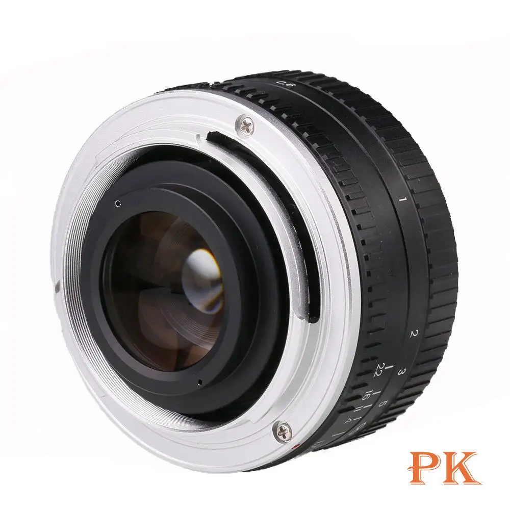 Neues 50mm F1.7 Große Blendenöffnung Standard-Objektiv Vollformat Porträt Manuelles Fokus-Objektiv für Canon EOS EF M42 Nikon F PK SLR-Kamera – Detail 3