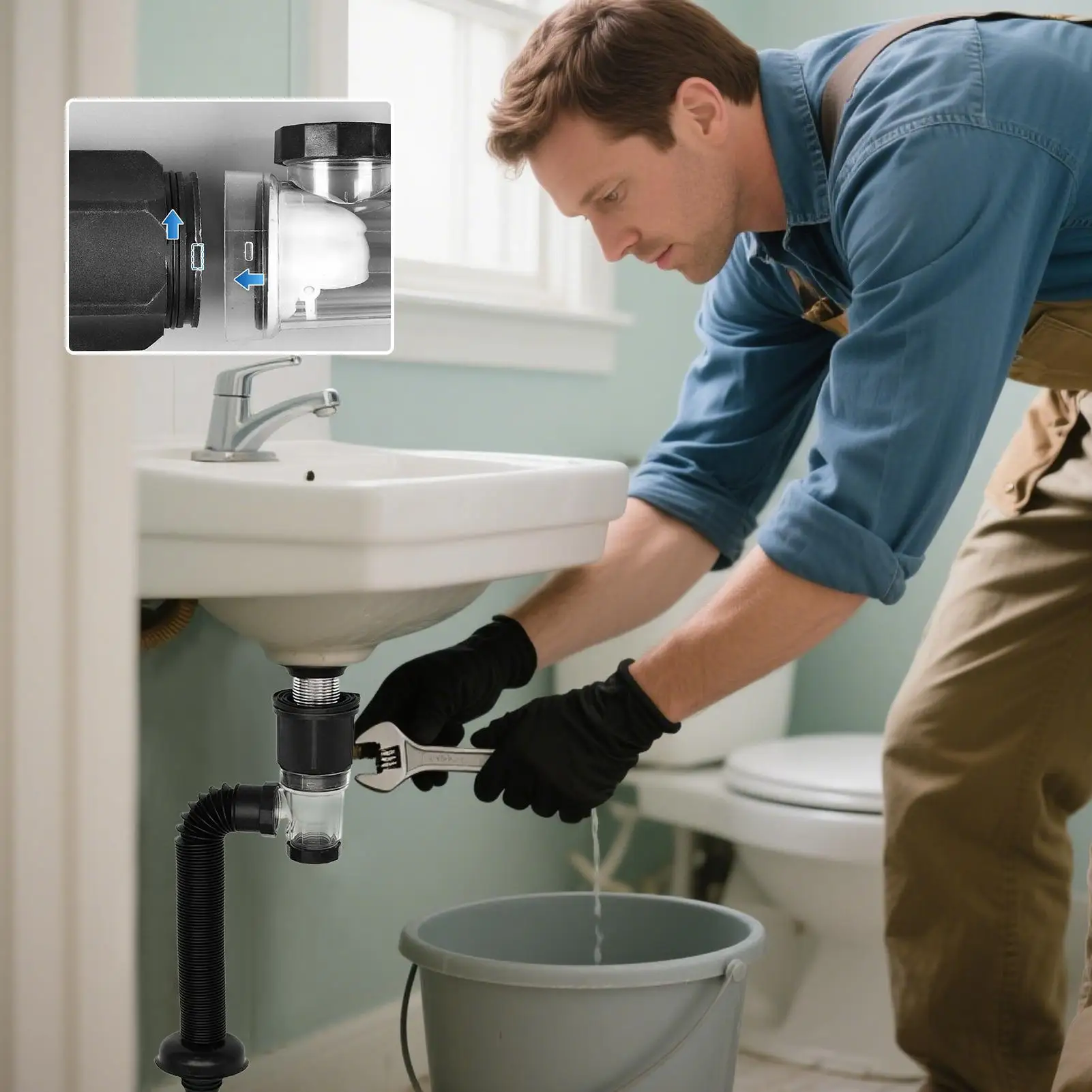 Sink Pipe Bathroom Sink Drain Pipe Expandable Accessories For Cleaning Toilet Kitchen Bathtub Rv Shower