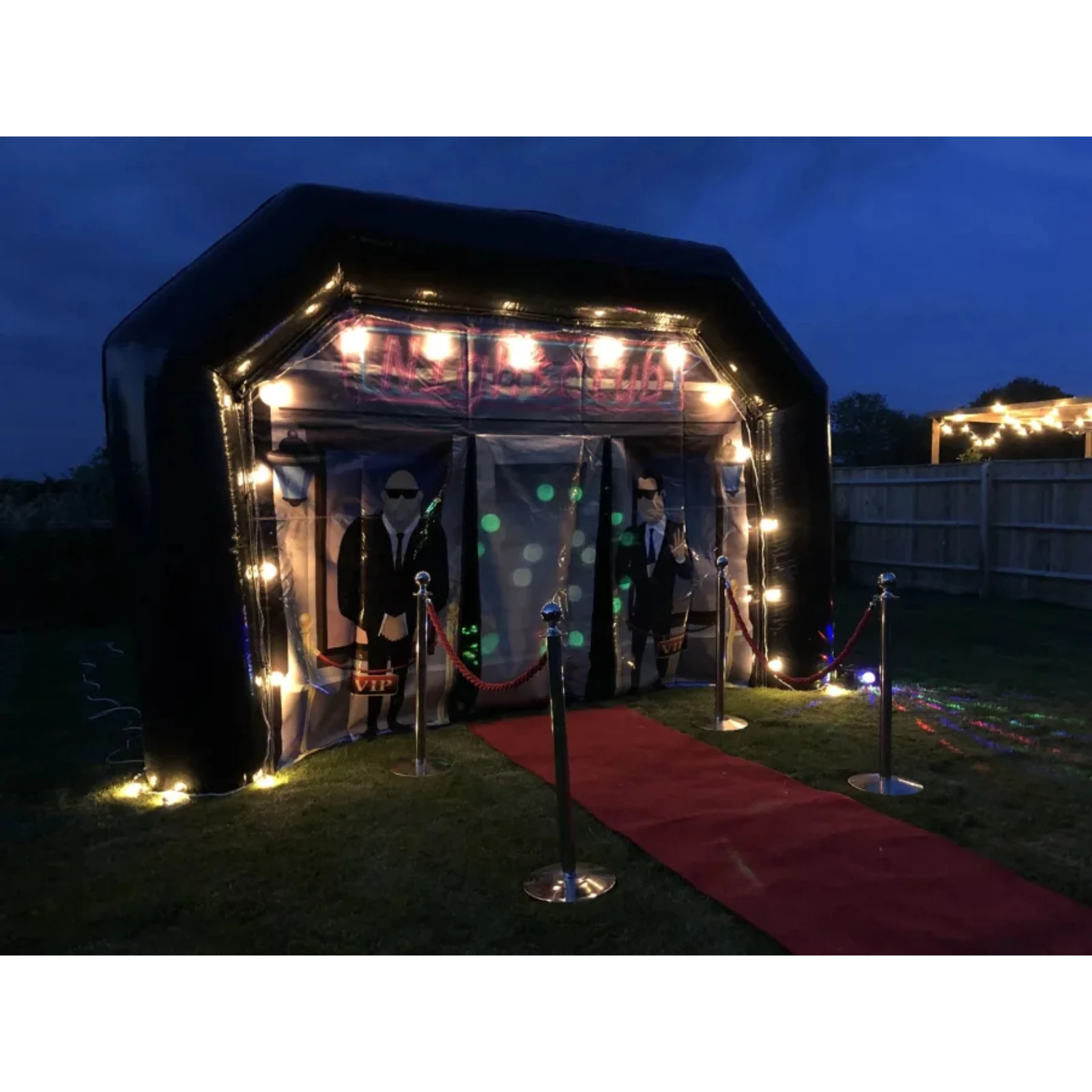 Inflatable Nightclub Tent, Large Outdoor LED Inflatable Party Tent for DJ, Events, and Weddings Activities