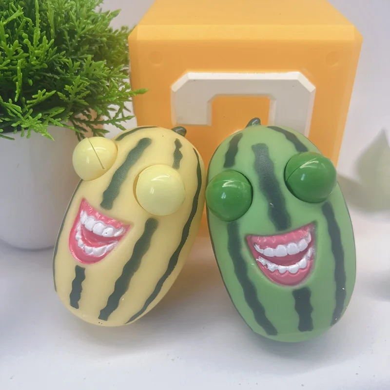 العين ظهرت البطيخ عصا قرصة الموسيقى المحمولة الضغط لعبة مكتب مضحك عيون جوجلي تنفيس الإجهاد المخلص #6