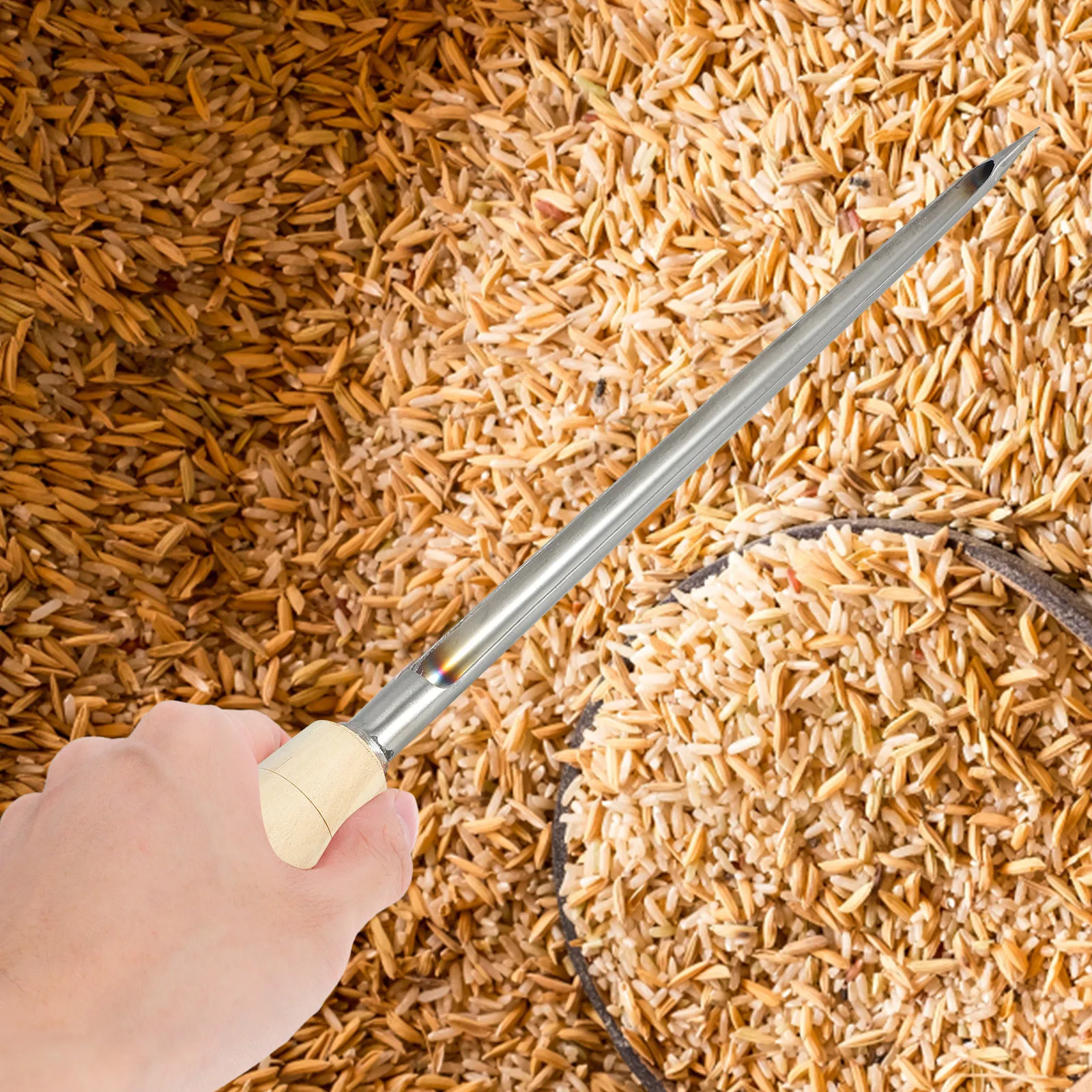 Agriculture Rice Strainer Sampling Tools for Farm Soil Sample Probe Metal Grains Powder Sampler