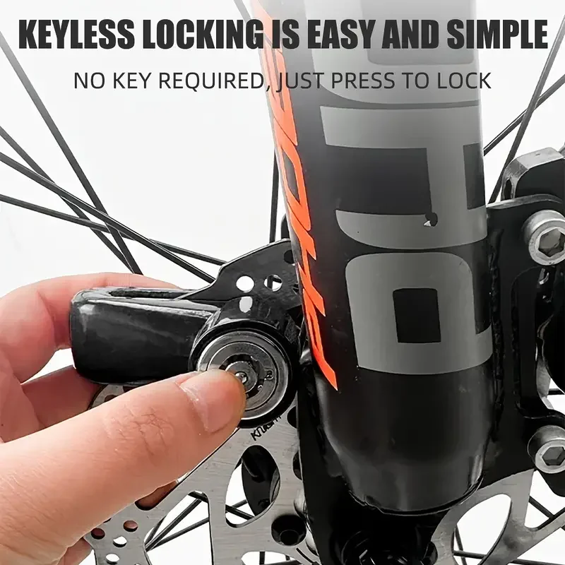 INS Hot for E-bike Steel Wire Bicycle Mountain Bike Motorcycle Tools Anti-Theft Security  Durable Keyed Lock with 2 Keys image 3