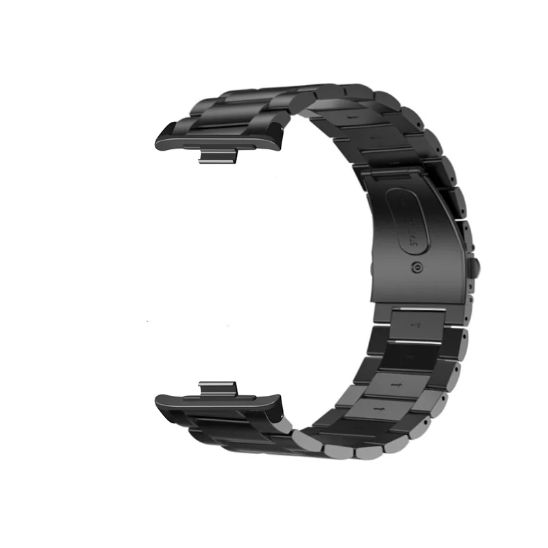 Roestvrijstalen Band Geschikt Voor Xiaomi Armband 8 Pro Smartwatch Drie Kraal Massief 304 Precisie Stalen Polsband Accessoires