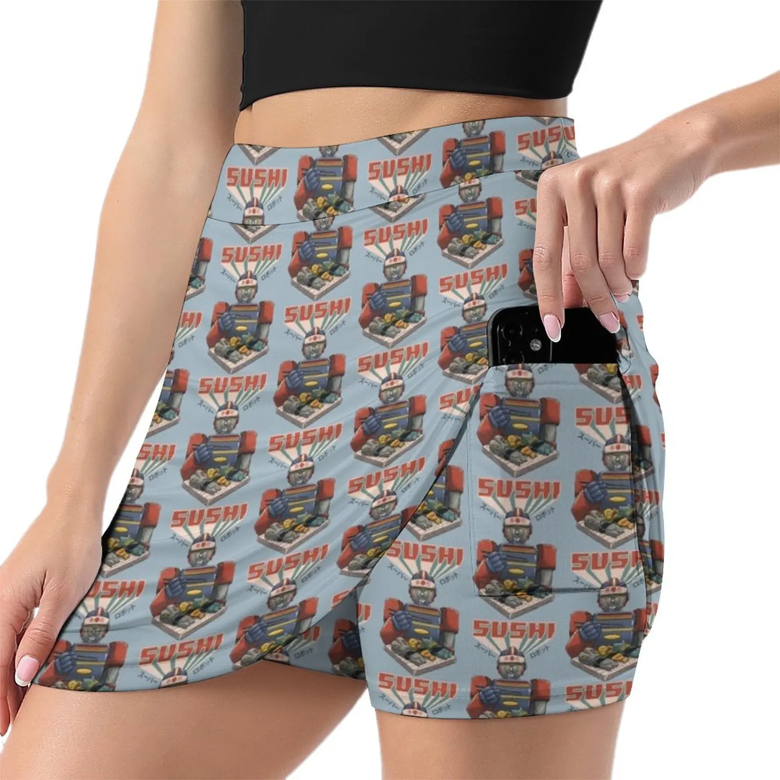 Super Sushi Robot Mini Skirt Sexy mini skirt Miniskirt