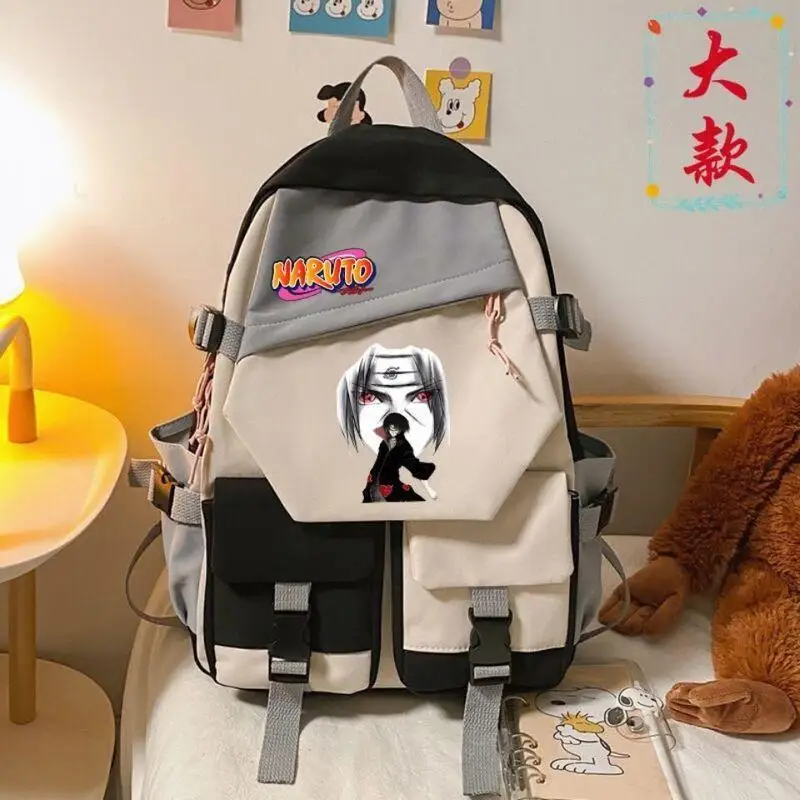 New Anime Naruto Uzumaki Backpack for Teen Boy Girl Back To School Backpack Student Schoolbag Men Women Leisure Travel Bag Gifts