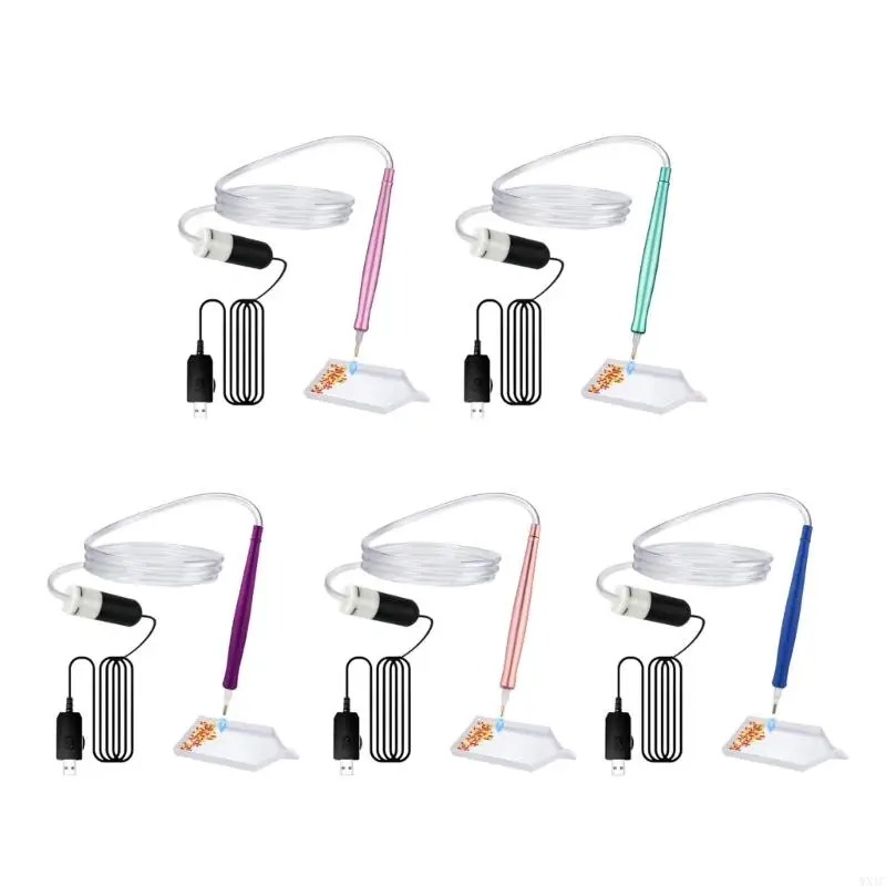 WXTC Automatic Gemstones Drill Pen avec stylo à conception ergonomique d'aspiration réglable stylo pierres précieuses pour