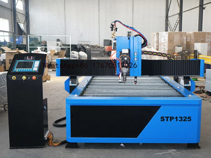 2026-Cheap CNC Plasma Cutting Drilling Machine with Flame Torch From