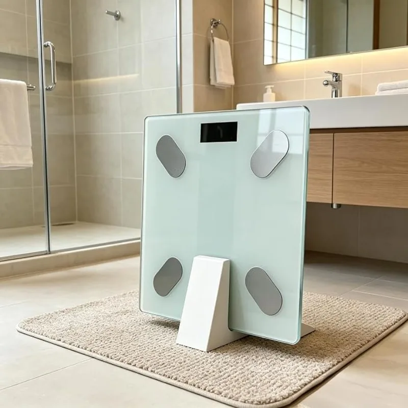 Gewichtswaagen-Aufbewahrungsregal Platzsparend Ohne Montage Schmaler Spalt Organizer Halterung Badezimmer Küche Körperfettwaagen-Ständer – Detail 3
