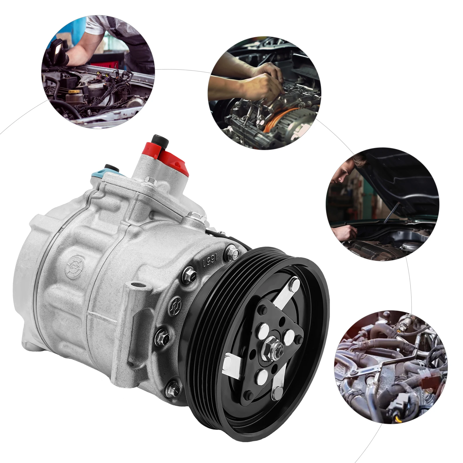 AC コンプレッサーボルボ S60 S80 XC60 XC70 XC90 V70 ランドローバー LR2 3.2L CO 11323C