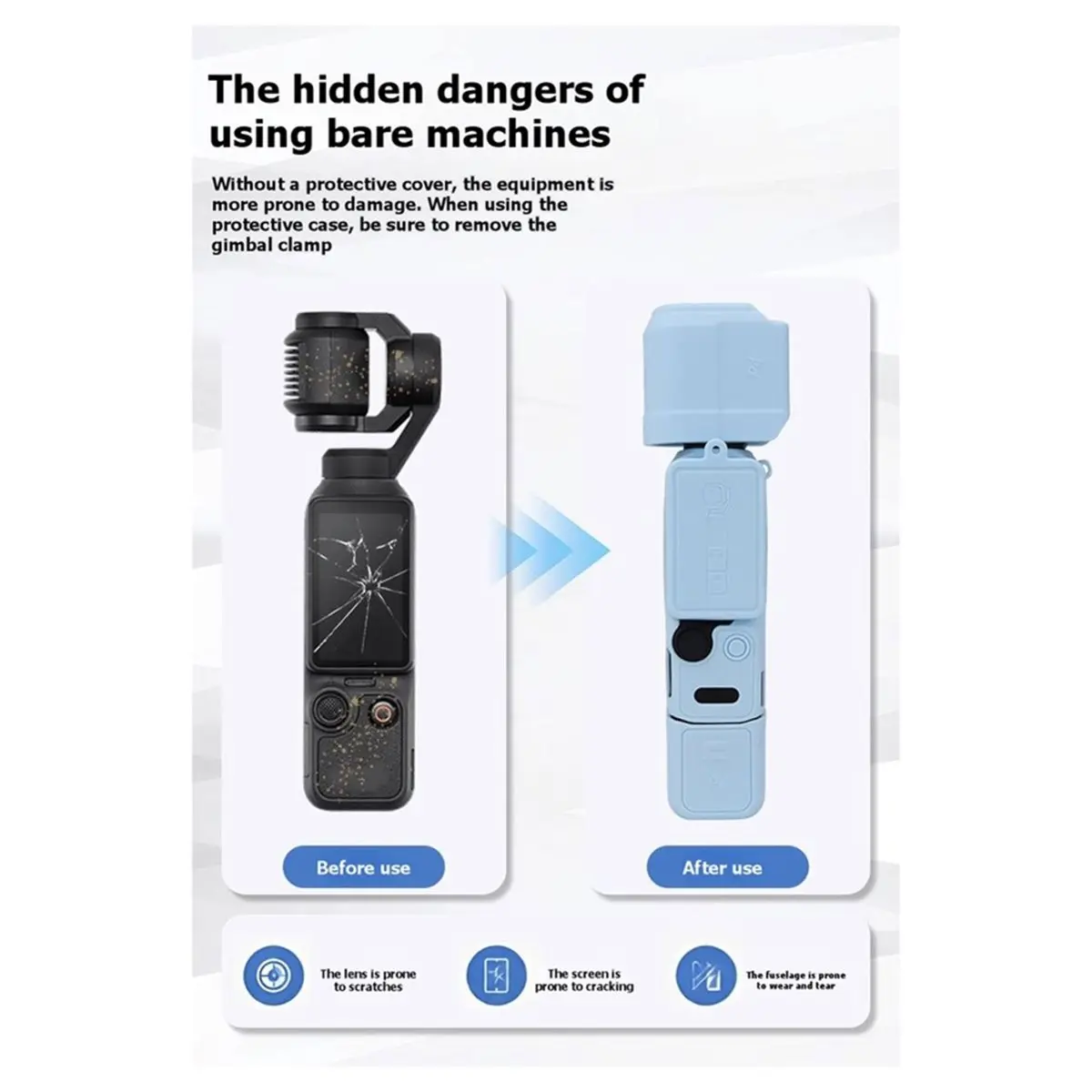 Promotion Silicone Cover for Pocket 4 Camera Anti-Scratch Case Lens Screen Protective Cover for Pocket 4 Accessories A