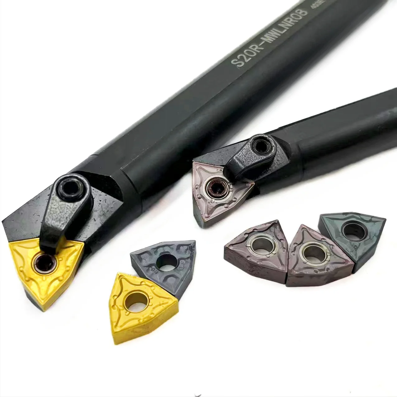 Suntuk S16Q Set S25S Holder S20R-MWLNR08 pemegang alat pembalik Internal WNMG sisipan bubut Bar CNC Set alat pemotong