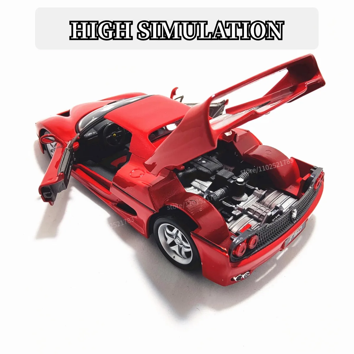 Bburago-réplica de arte en miniatura Ferrari, modelo de coche fundido a presión a escala 1:24, con licencia de Laferrari Purosangue SF90 458 488,