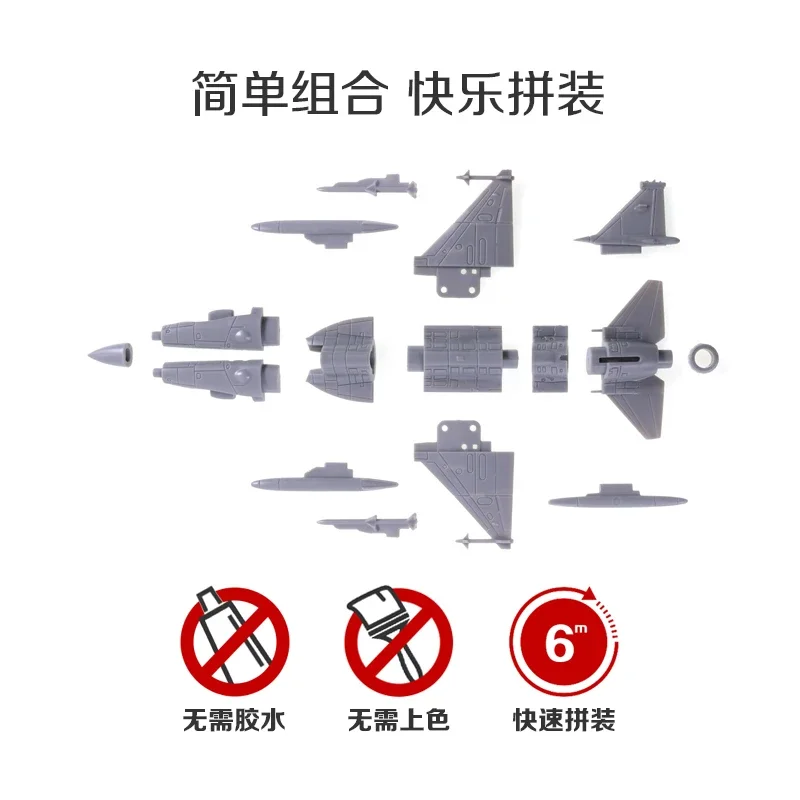 8pcs/set 1/144 Airplane Mi24 Helicopter FC-1 J31 J10 US Lightning Fighter Reconnaissance Plane Transporter 4D Military Model Toy