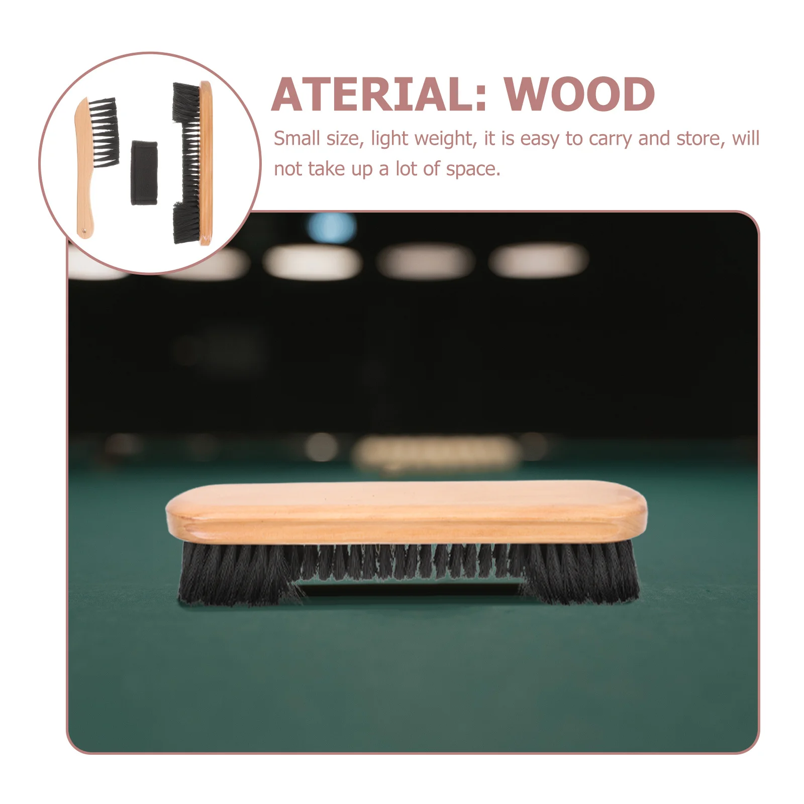 

1Set Cleaning Brush for Pool Table Billiard Cue Sweeper Kit Removes Dirt Quickly Easy Carry Small Size Ideal Billiard