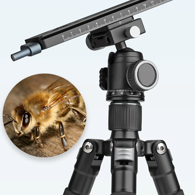 LCB-20M Macro Photography Guide Rail with 1mm Adjustment for DSLR Cameras Tripod Ballheads-A79M