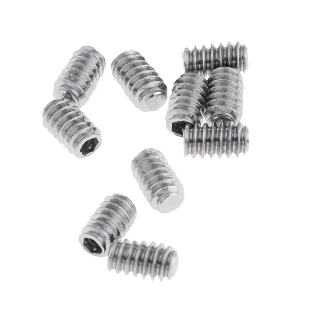 10x Stainless Steel Wakeboard Grub Screws Accessory Surfing