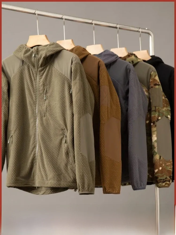 

Тактическая серия, уличная осенне-зимняя легкая теплая куртка с капюшоном Fce, тактическая изоляция клеточных частиц, средний слой