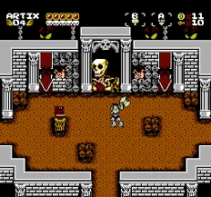 FC Dungeons And Doomknights 8 Bit Game Card