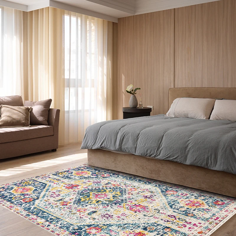 

Моющийся ковер для гостиной, персидский классический нескользящий напольный коврик большого размера для дома, молитвенный машинный ковер