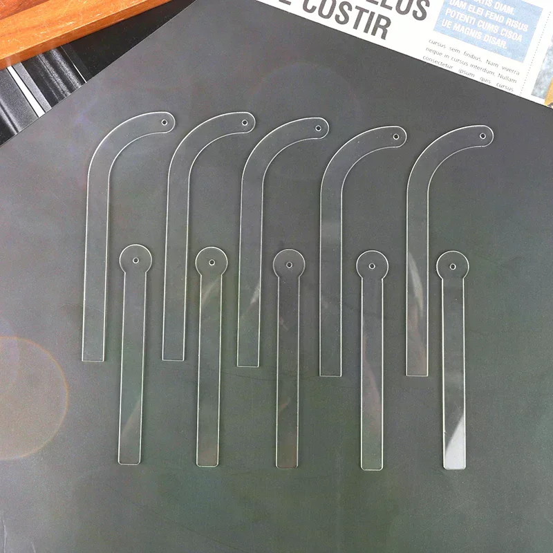 /HTF/1/5pcs Clear Acrylic Earring Display Holder Rack Wearing Effect Stick Ear Stud Jewelry Try on