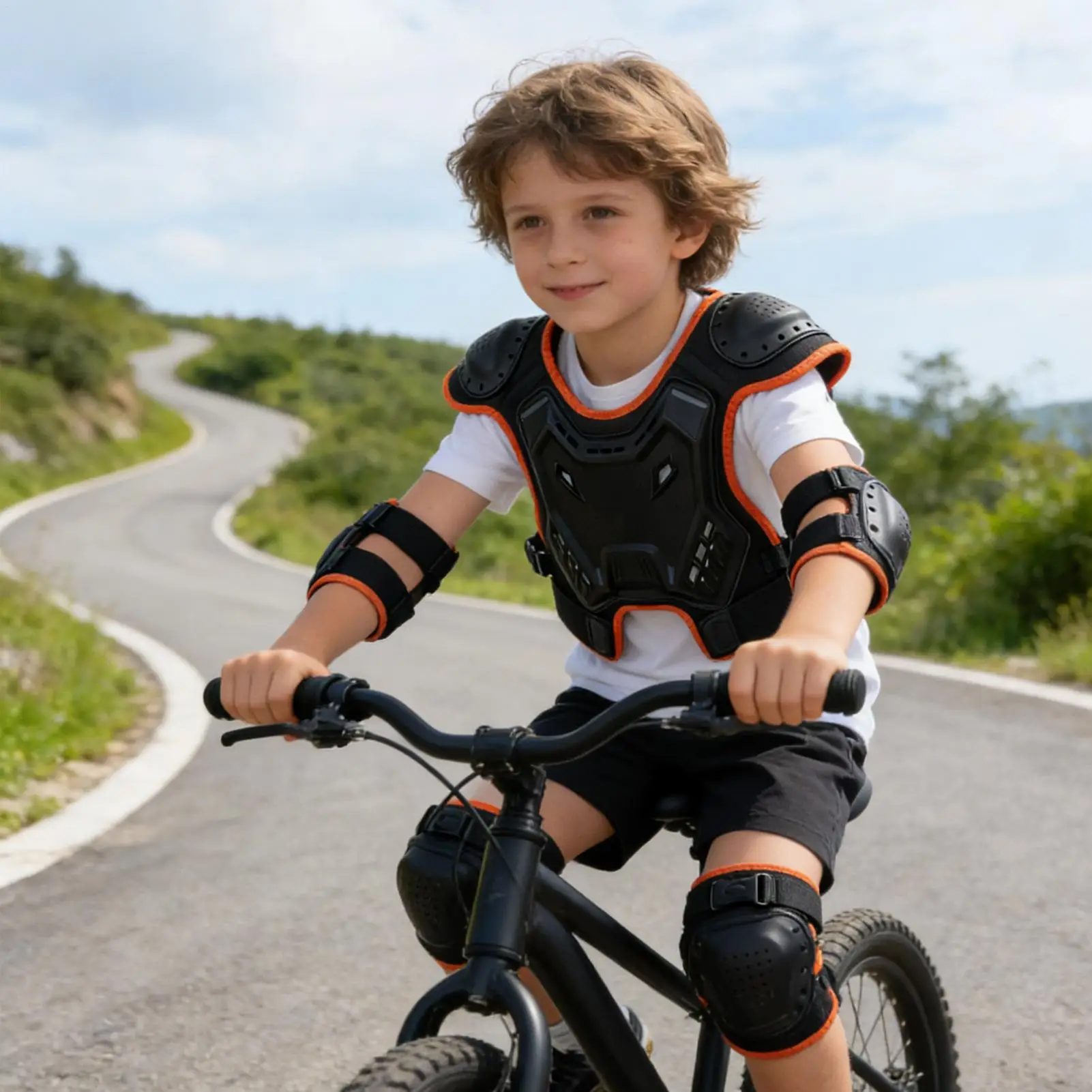 

Kids Chest Protective Gear Motocross Motorcycle Armors Impact Protection For Dirt Bike Skating Snowboard Snowmobile, Boys Girls