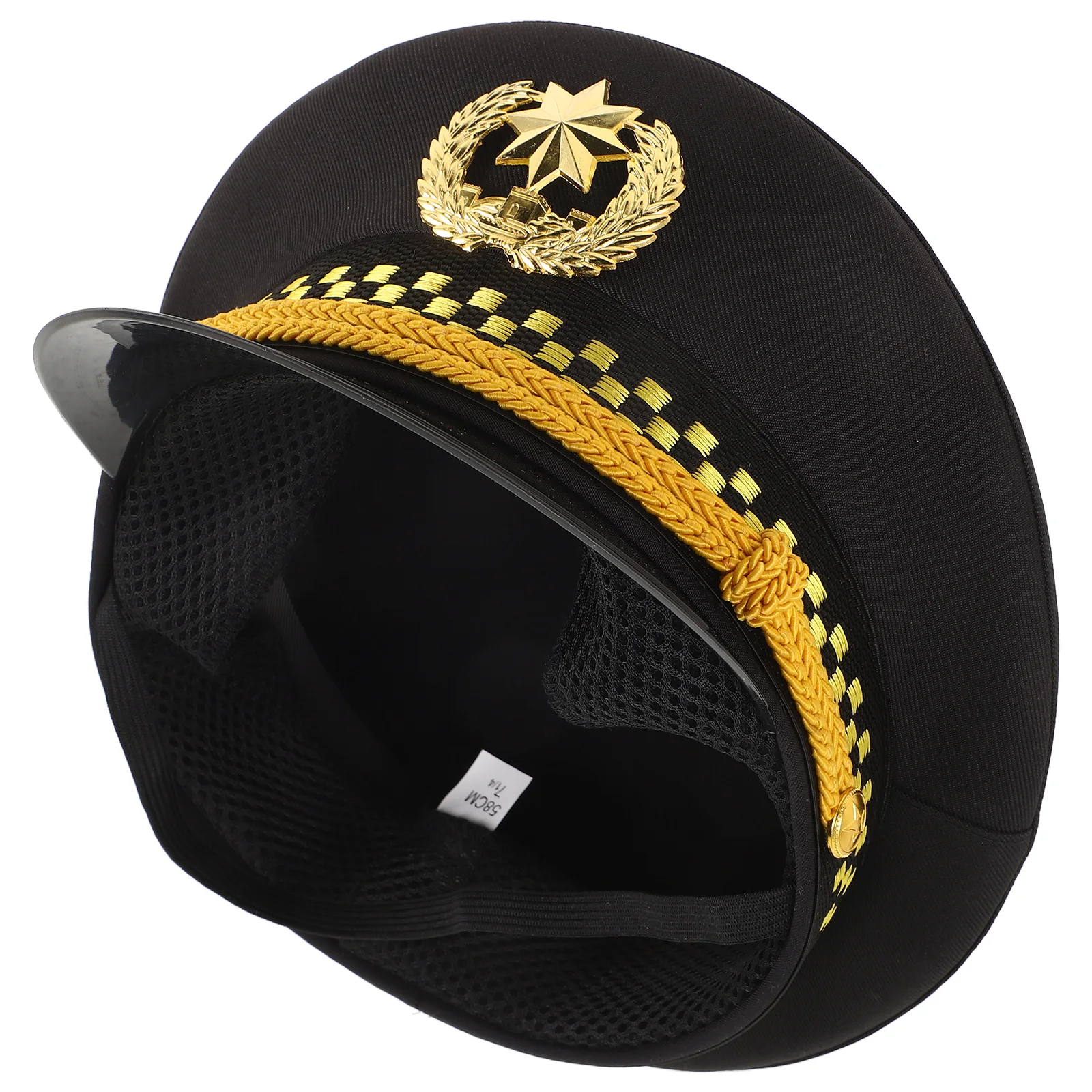

Sailor Hat for Men Halloween Cosplay Captain Hats Navy Costume Party Pirate Hat Adjustable Strap Cotton Material