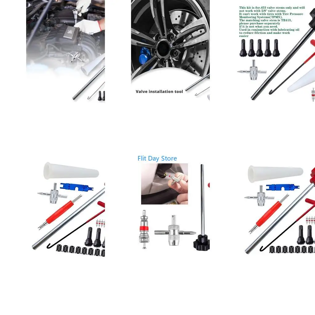 F92C Full 30 Count Tire Air Stem Insert Tool Group For Fast Easy Repairs