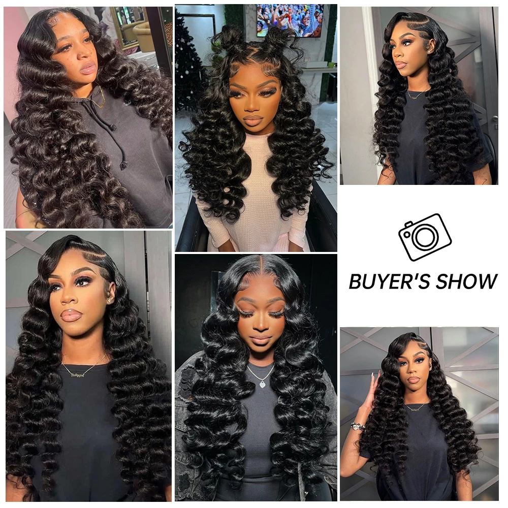 Body Wave Human Hair Wig 13x4 HD Transparent Lace Wigs Remy Human Hair Long Black Wavy Wig for Afro Women Brazilian Glueless Wig