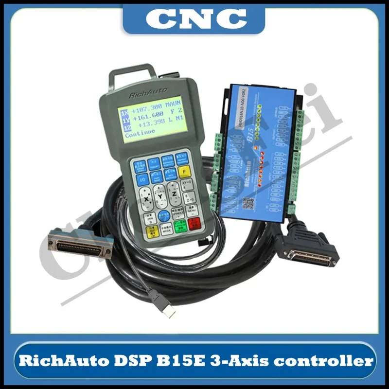 RichAuto DSP Cylindrical Multi-Axis CNC USB Controller B15E B15S 3axis Offline Motion Control System Cyclmotion