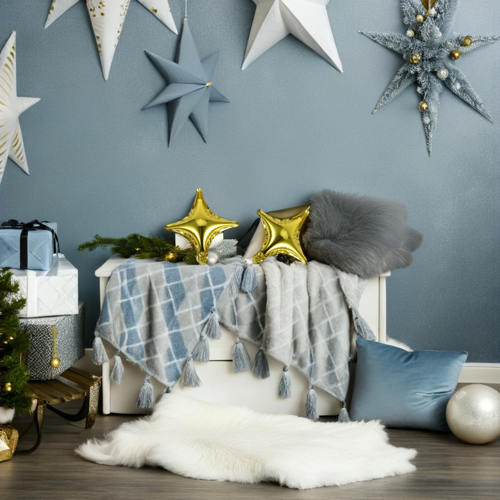 

20Pcs Square Star Aluminum Foil Balloons 10inch Premium Party Decoration Wedding Balloons Photo Props for Birthday Celebration