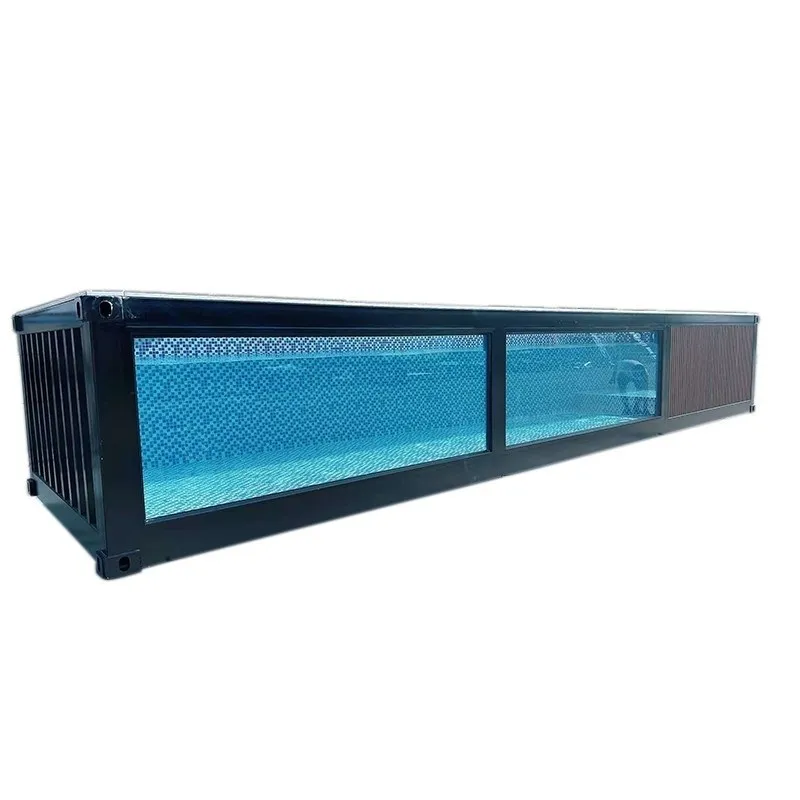 Modular Shipping Container Pool Prefabricated Fast Installation Outdoor Swimming Pool Complete Kit for Resort Hotel