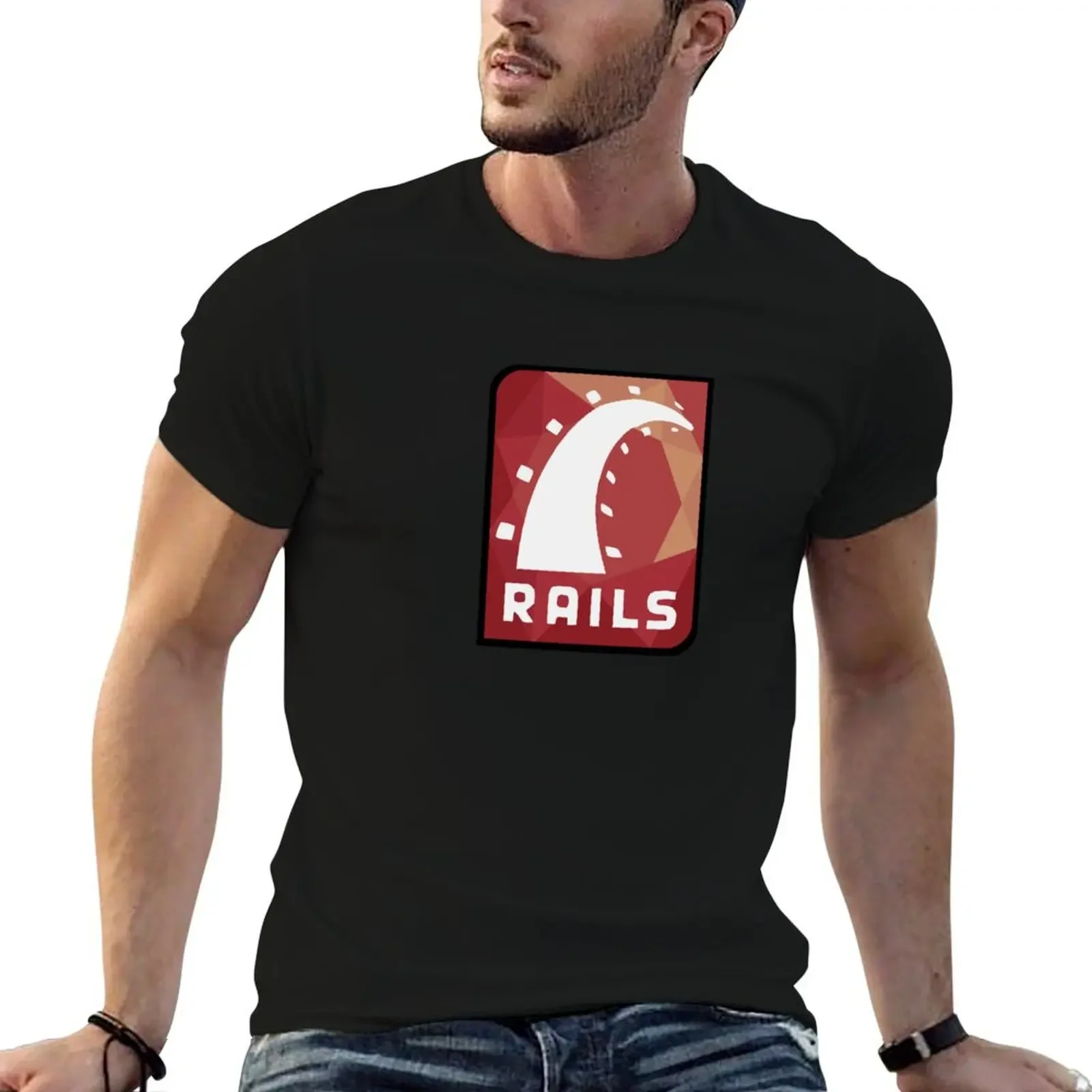 Ruby On Rails T-Shirt plus size tops new edition blacks vintage clothes t shirts for men cotton