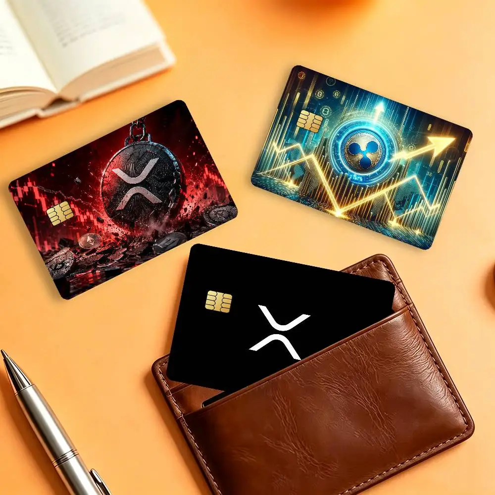 Xrp Ripple Crypto Matte Card Stickers For Credit Cards Debit Cards And Transit Cards 4Pcs