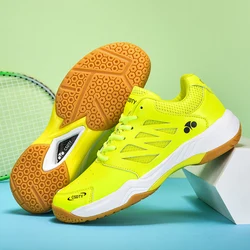 Professional Badminton Shoes Men Women Anti-Slip Training Tennis Shoes Breathable Unisex Athletic Sneakers