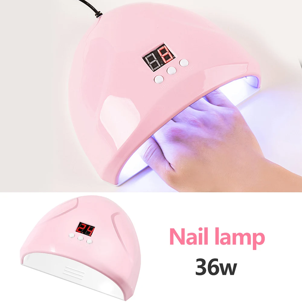 YIKOOLIN strumenti per attrezzature per Nail Art trapano per unghie Manicure levigatrice elettrica per unghie con lampada a Led Uv parti per unghie Charm strass di cristallo