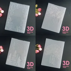 AZSG Merry Christmas Embossing Folder Transparent Plastic Plates Design For DIY Paper Card Decoration Embossing Cutting