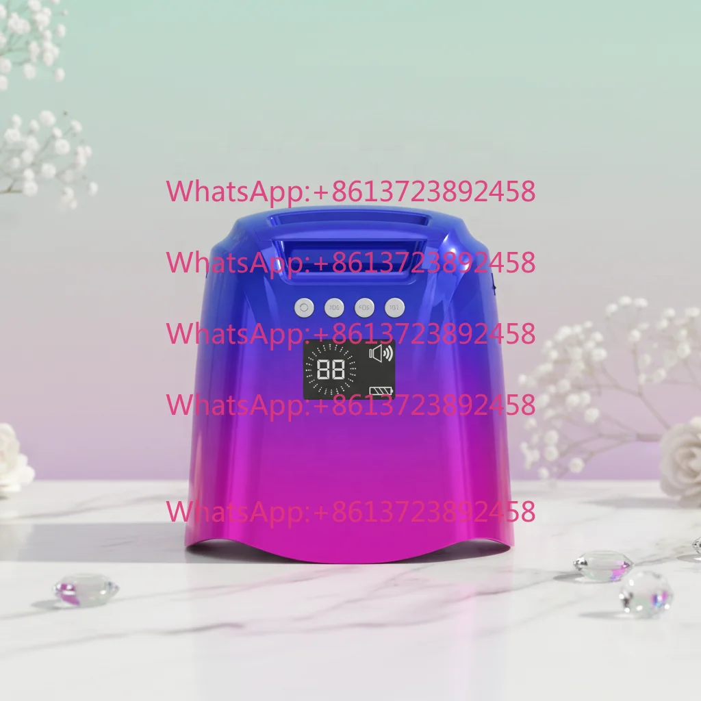 Professional High Quality 33 LED Beads UV LED Nail Lamp Wireless Rechargeable 126W Metal Nail Dryer Light Portable Manicure
