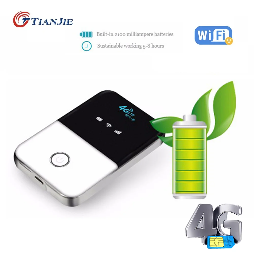 TIANJIE 150Mbps 3G/4G LTE wifi router CAT4 pocket роутер Broadband hotspot Wireless роутер wi fi router modem with sim card slot