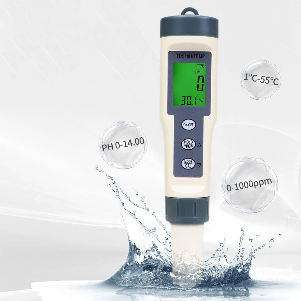 Multifunctional Three-in-one Water Quality Testing Pen Tds/ph/temp/ph Meter Multi-parameter