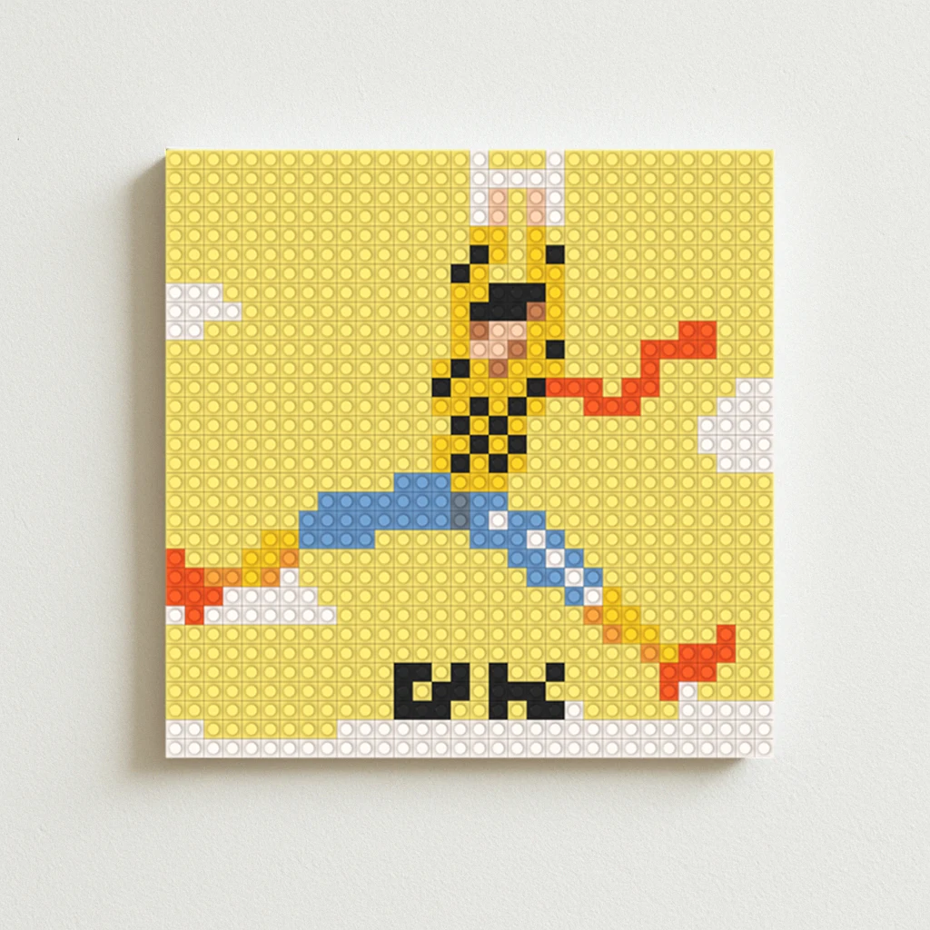 

Eason Chan Album Cover Pixel Mosaic Brick Art Poster Modern Trendy Home Wall Decoration for Living Room Cafe Music Studio