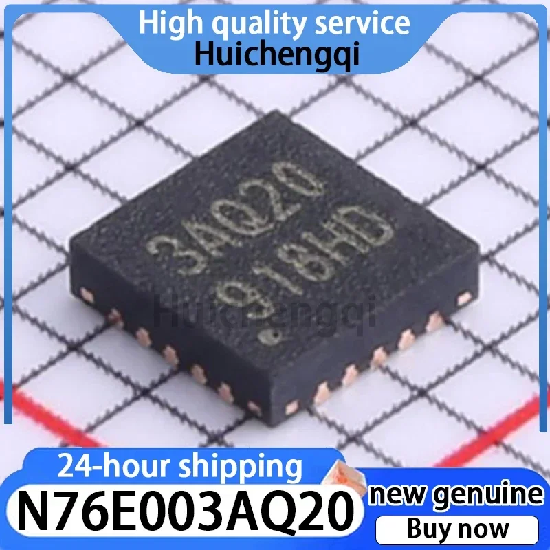 2PCS N76E003AQ20 Packaged QFN-20 1T 8051 Core Microcontroller