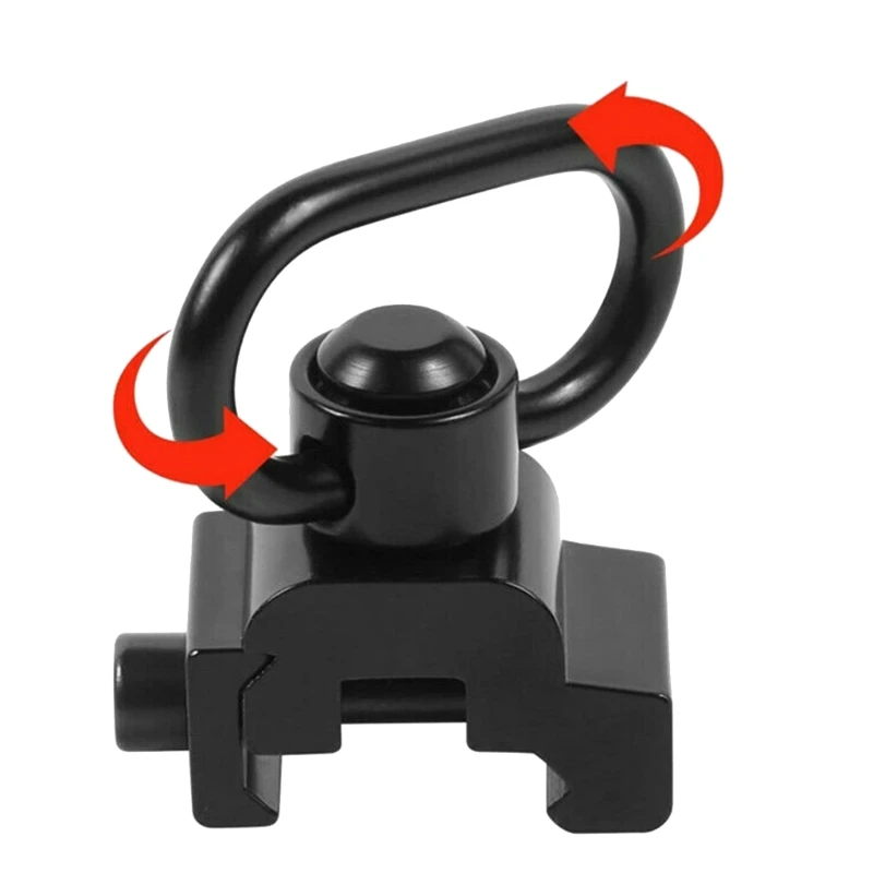 QD Sling Swivel Mount for 2 Point Traditional Sling, QD Sling Swivel Attachment Fit on 20mm Weaving Rails 24BD