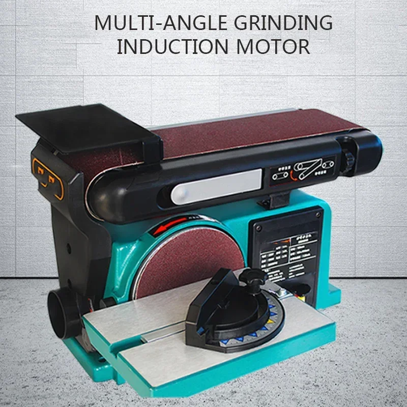 

New 220v 220V Belt Sander Sharpener Grinding Tool Electric Desktop Belt Machine Woodworking Polishing Grinder