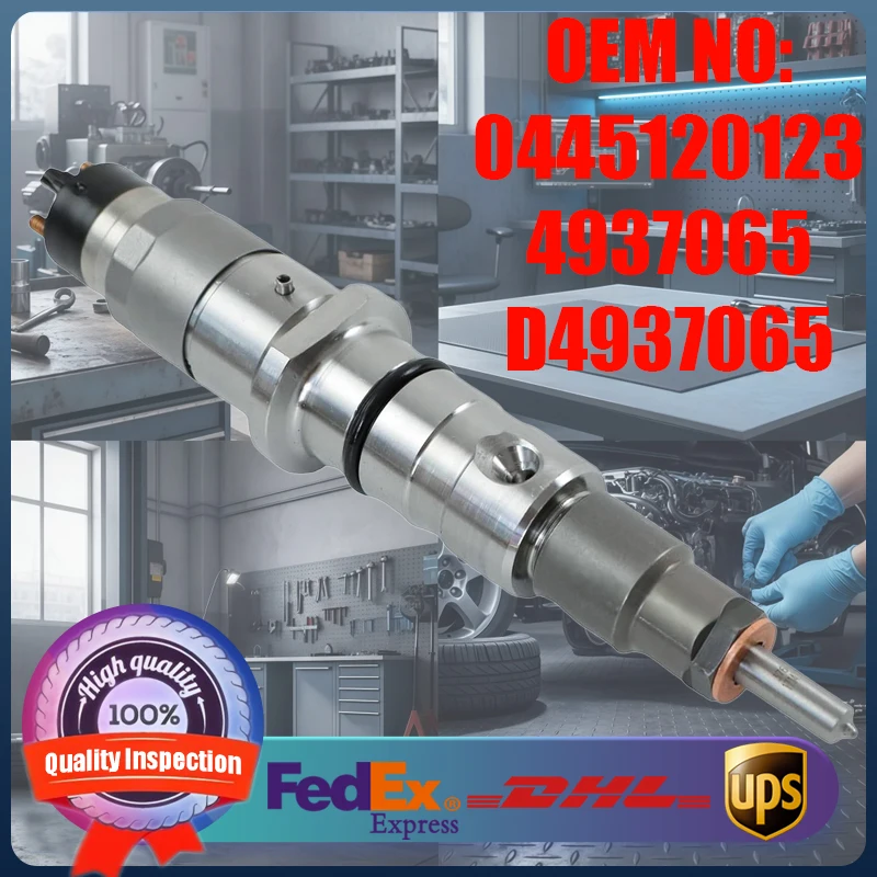 High Quality Common Rail Fuel Injector 0445120123 4937065 D4937065 Suitable for KAMAZ, KAVZ and NEFAZ