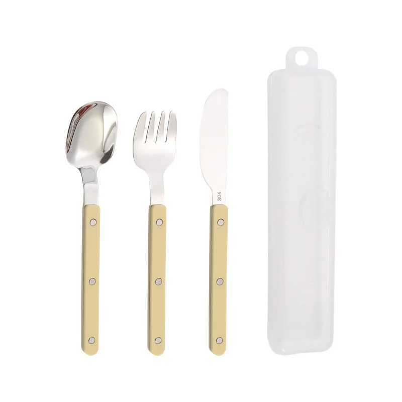 LTT rivet holder tableware stainless steel western food steak knife fork spoon fork western tableware