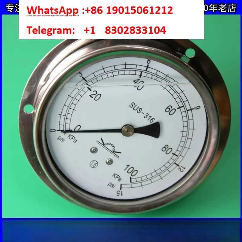 SUS-316 Lixin Dye Vat Pressure Gauge, Hydraulic Gauge-100-2000Kpa -15-180Psi Original New
