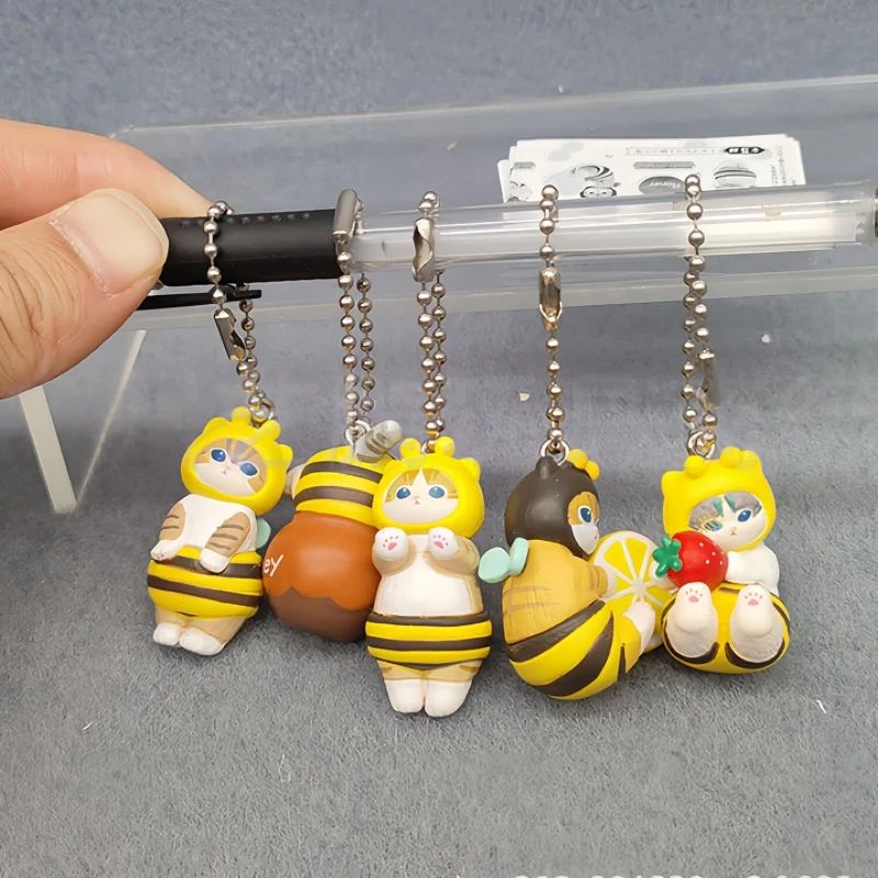 

Shaped Mofusand Bee Blind Box Twisted Egg Bee Cat Anime Figure Ornament Cute Doll Handmade Model Decoration Toys Birthday Gift